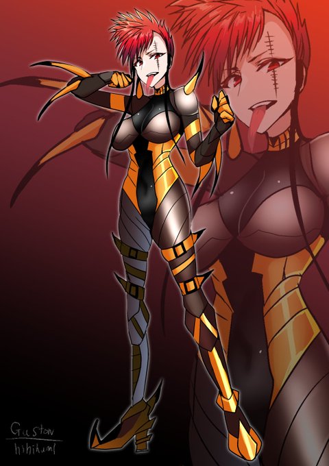 オオムカデ混虫のパンキィ
skebより頂いたお題で混虫化しました 