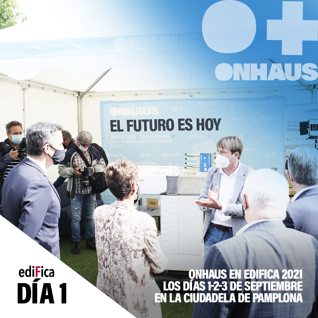 on_haus's tweet photo. EDIFICA 2021 I ONHAUS, en Edifica 2021.
🗓 DÍA 1. Os dejamos aquí un breve resumen 📸. 

Comienzo de la feria con: 
▶ @ConPassivHaus 
▶ @gob_na 
▶ @Pamplona_ayto 
#ediFica21 https://t.co/8BproeNAEt