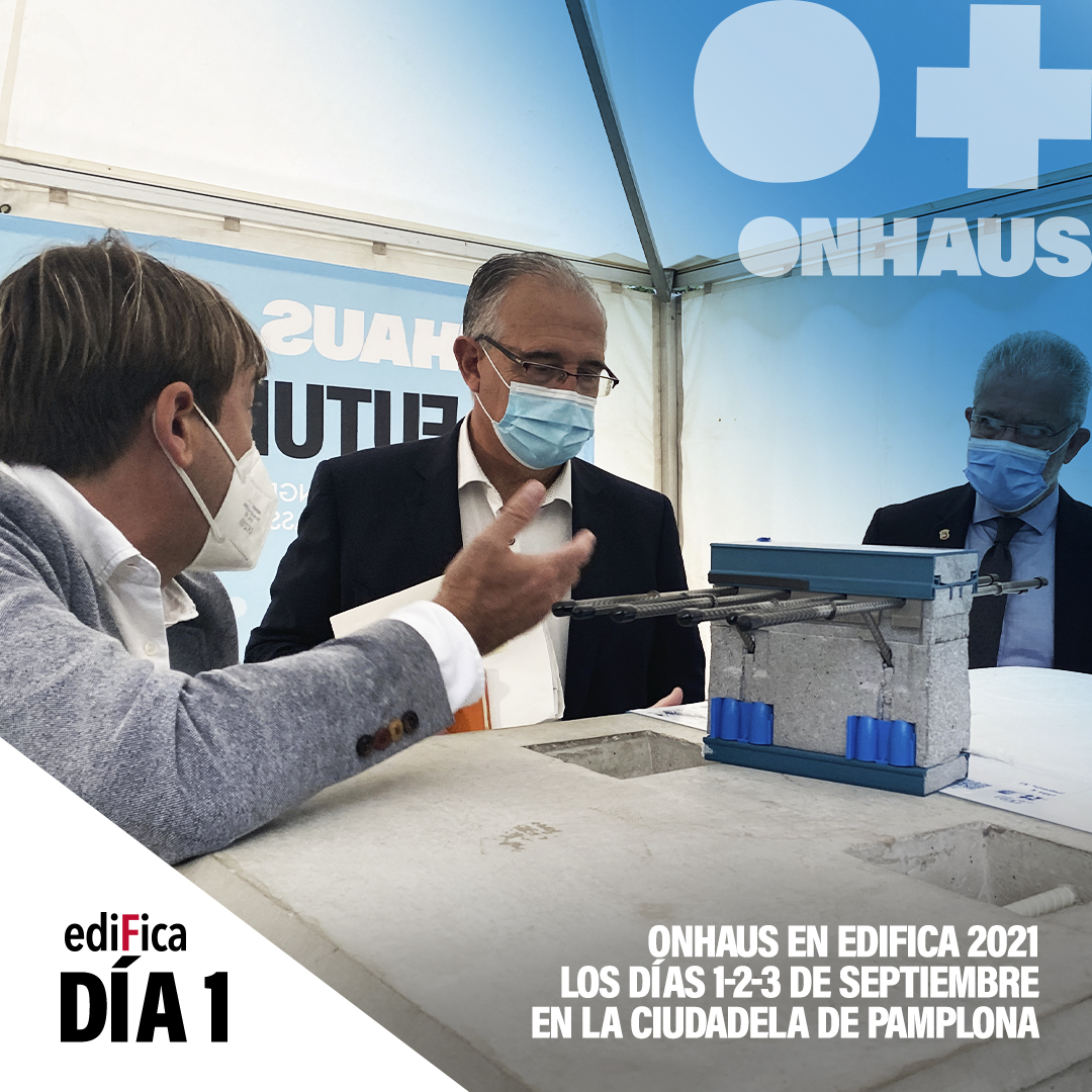 EDIFICA 2021 I ONHAUS, en Edifica 2021.
🗓 DÍA 1. Os dejamos aquí un breve resumen 📸. 

Comienzo de la feria con: 
▶ <a href="/ConPassivHaus/">Consorcio PassivHaus</a> 
▶ <a href="/gob_na/">Gobierno de Navarra</a> 
▶ <a href="/Pamplona_ayto/">Ayuntamiento de Pamplona</a> 
#ediFica21