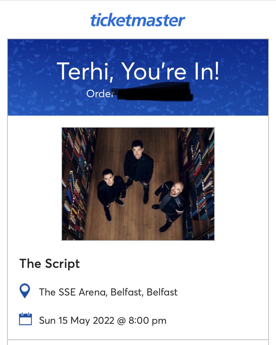 TheScript_Terhi's tweet image. The ticket stress was real!! 😅 But Belfast here I come 🙌🏼😁 @thescript @glenofthepower @TheScript_Danny  Anyone else going to Belfast? #TheScriptFamily