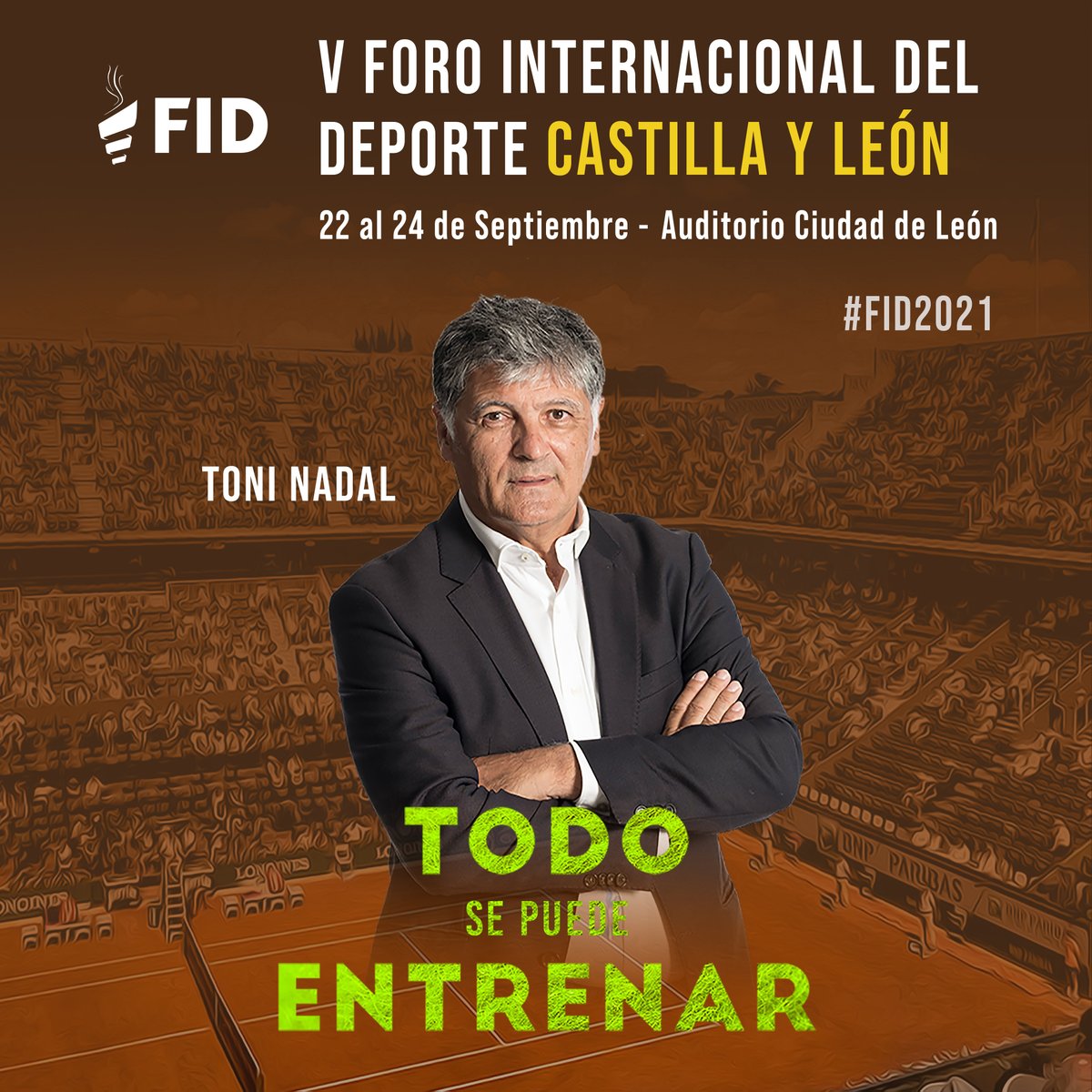ForosFID's tweet photo. 👏PRESENTAMOS LA V EDICIÓN DEL FID CASTILLA Y LEÓN👏:

📅22, 23 y 24 de septiembre
📍Auditorio Ciudad de León

👉Consigue tus abonos desde ya en: https://t.co/00bLsGqI2h

#leonespfid2021 https://t.co/SouG3Sz4DZ