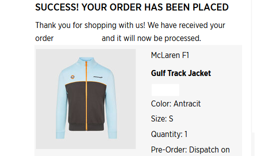 GMM1702's tweet photo. Missed out the first time, but not today. Finally got the Gulf x @McLarenF1 jacket! ๐ฅ๐งก
@GulfOilIntl // #BoldIsBack // #GulfxMcLaren https://t.co/pX8Ix8xHUc