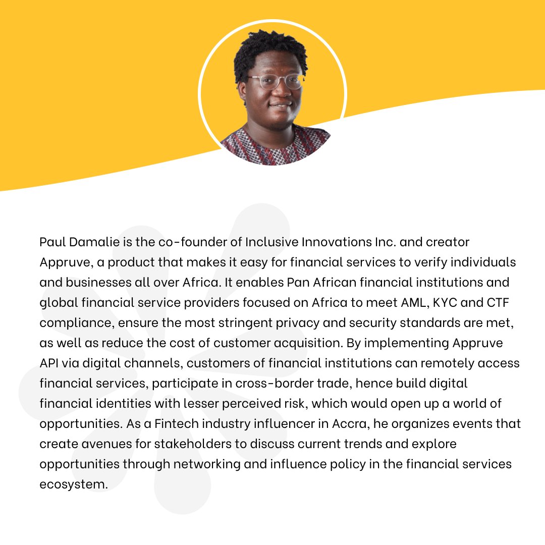 fleri_global's tweet photo. We love to see Africans excelling in their fields. This week our spotlight falls on the amazing @PaulDamalie. Tap the image to find out what he is doing in Fintech.
.
.
.
#joinfleri #blackexcellence #appruve https://t.co/6UuwTUPDtR