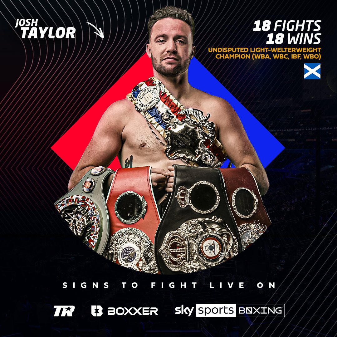 TAYLOR-CATTERALL CONFIRMED 📅

Undisputed super-lightweight champion @JoshTaylorBoxer will defend his titles against @jack_catt93 in Glasgow on December 18, live on @SkySportsBoxing under the @boxxer x @trboxing banner! 🏴󠁧󠁢󠁳󠁣󠁴󠁿🌪

#ChaseYourFuture #boxxer #StayWeighedIn 🥊
