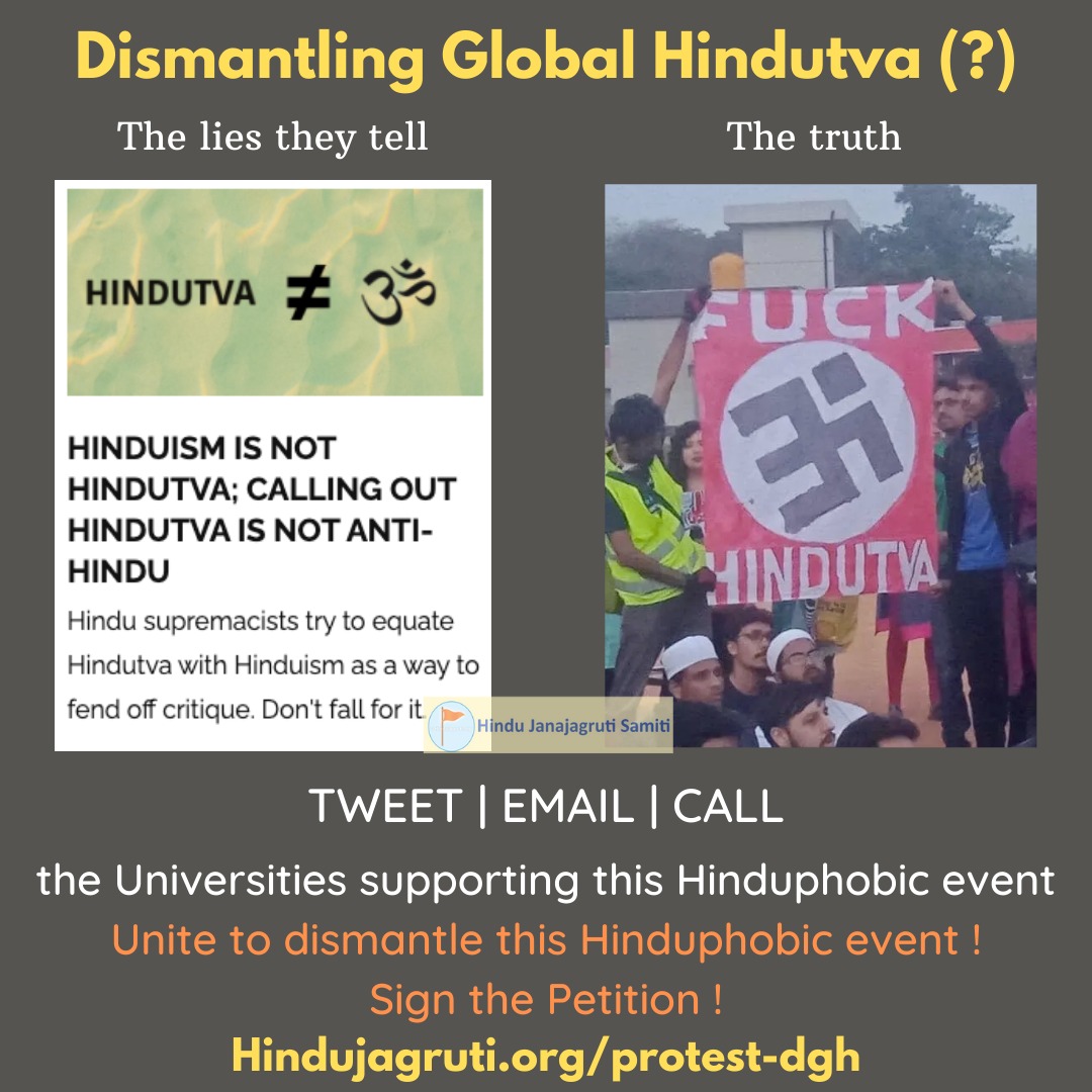 Dismantling Global Hindutva conference is nothing but Hinduphobic event with Nazi Goebbels Strategy !!
<a href="/draksbond/">Dr Anish Kumar (मोदी का परिवार )</a> <a href="/ratihegde/">Rati #ProtectWithPen</a>
<a href="/_dharam_vir/">विजय ॐ भारत ॐ 🚩#SIFF</a> <a href="/ippatel/">Prashant Umrao</a>
#DGH_Panelists_Hindu_Haters
