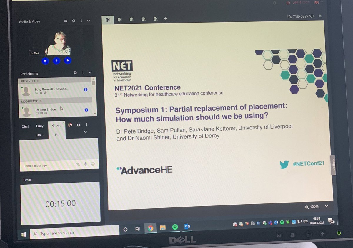 Sam_PullanRN's tweet image. Fantastic discussion with a real “online buzz” in our cross institution Symposium on simulated placements this morning. Great working with Vicky Garner, @naomi_shiner @drpbridge @SJKetterer and everyone at @AdvanceHE making it such an enjoyable experience. #NETConf21 #AdvanceHE