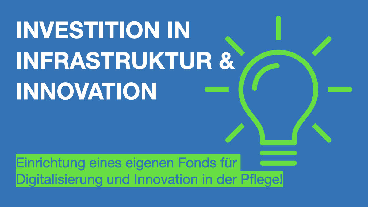 DerVdDD's tweet photo. #Digitale #Innovationen in der #Pflege müssen gezielt und niedrigschwellig gefördert werden. Jetzt die Einrichtung eines zentralen Innovationsfonds. Mehr: https://t.co/vY84eILpLe #btw21 #Verbändebündnis #Digitalisierung @IchwillPflege @bvitg @Vediso_eV @VKAD_web #DEVAP #FINSOZ https://t.co/sHvcToEjyb