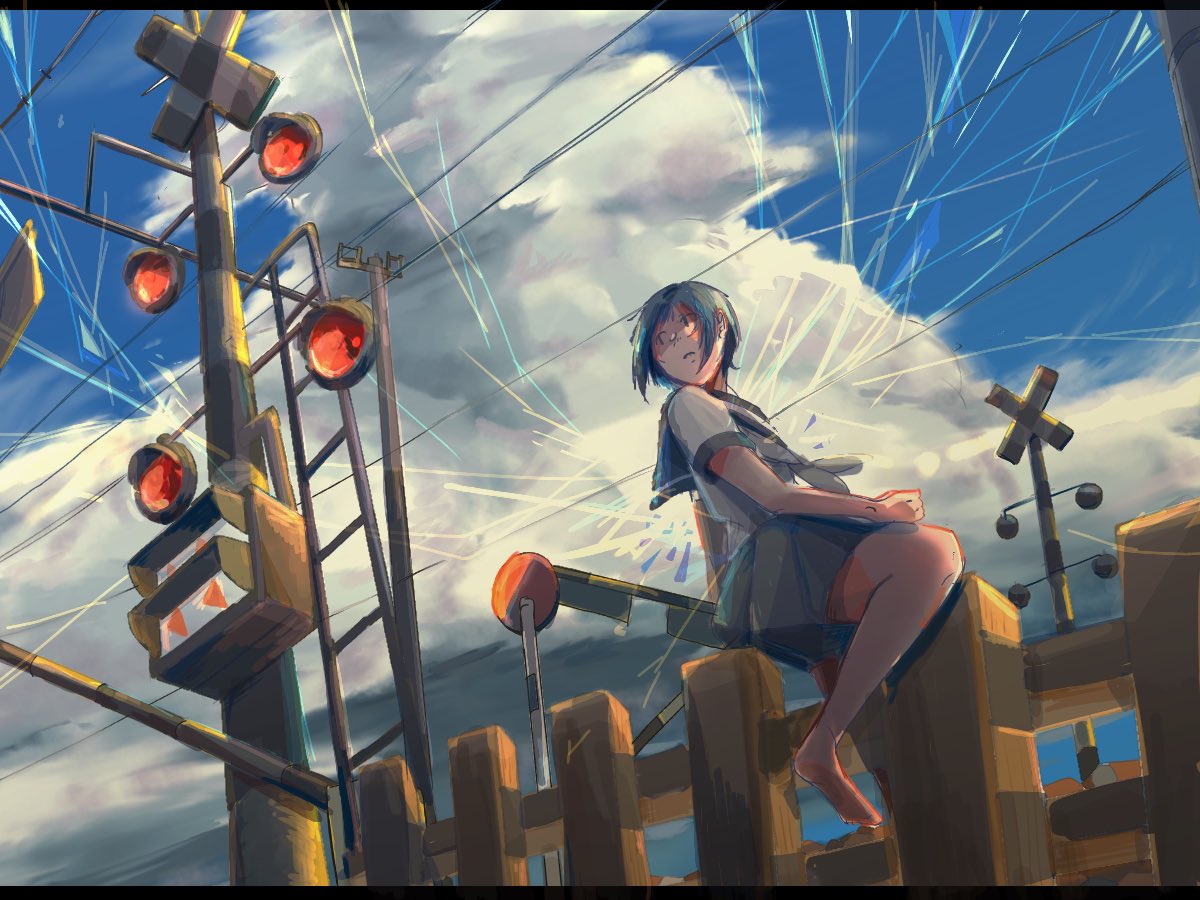 踏切年表 雨故のイラスト