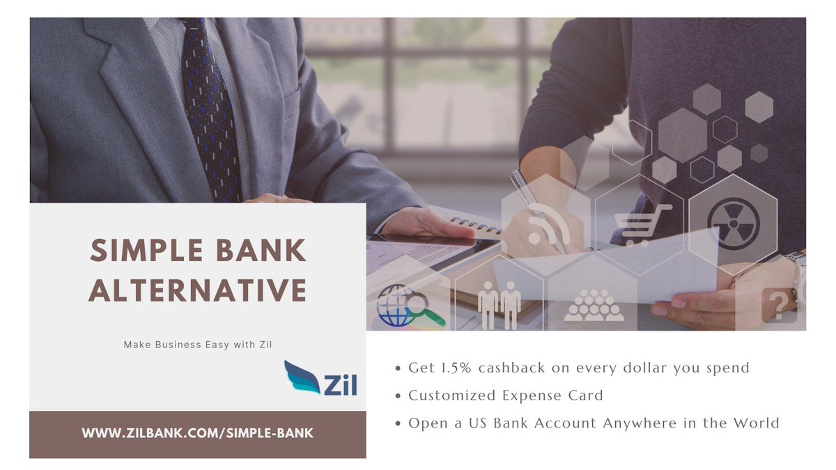 idealbanking's tweet image. zilbank.com/simple-bank

Zil Banking provides a better banking experience, and it is the best alternative for Simple Bank. Zil banking offers you the best checking account with a 1.5 % cashback reward on every spending.

#SimpleBank #SimpleBankAlternative #OnlineBanking
