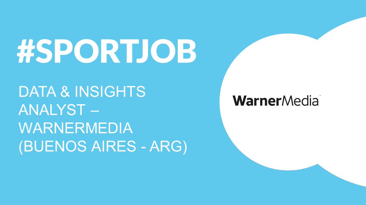 #SPORTJOB: @WarnerMedia busca Data & Insights Analyst para sus oficinas en Buenos Aires sporthub.la/sportjob-data-… #Trabajo #Empleo #TrabajoAR #WarnerMedia