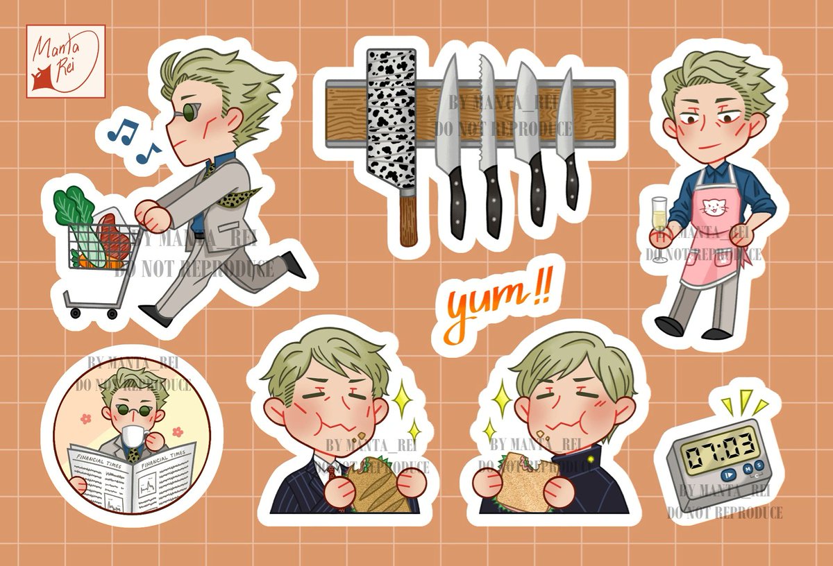 Chop it like it's hot, nanamin!! Made my very first sticker sheet, and it features this dashing gourmet 💕 Go get your hungry chef from @NanamiCookbook 🍽️✨✨ #jjk #nanamikento

POs are open until Sept. 30!!
🛒 UK/EU: https://t.co/KbPS1Y2wHu
🛒 Elsewhere: https://t.co/hr0scIZRt1 