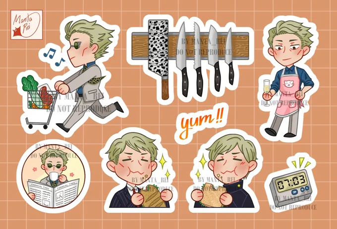 Chop it like it's hot, nanamin!! Made my very first sticker sheet, and it features this dashing gourmet  Go get your hungry chef from   #jjk #nanamikentoPOs are open until Sept. 30!! UK/    