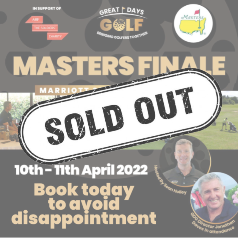 And just like that, the #GreatDaysGolf Masters Finale trip has now sold out!!

Take a look at our App (GreatDaysGolf.com) for all of our other upcoming events!

#BringingGolfersTogether ⛳
