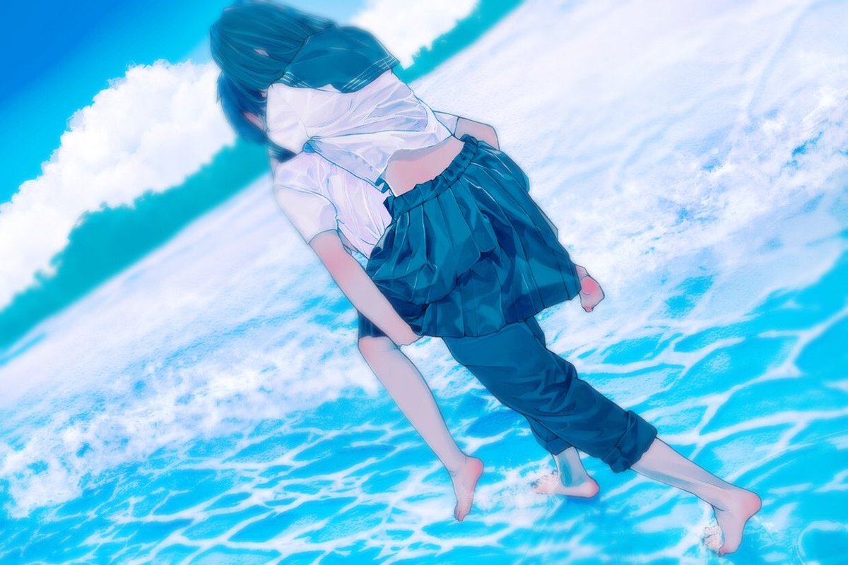 沈む様な世界の中 灯り消えた時間がさ 全てを包んで弾ける度 瀬來のイラスト 沈む様な世界の中 灯り消えた時間がさ 全てを包んで弾ける度 瀬來のイラスト