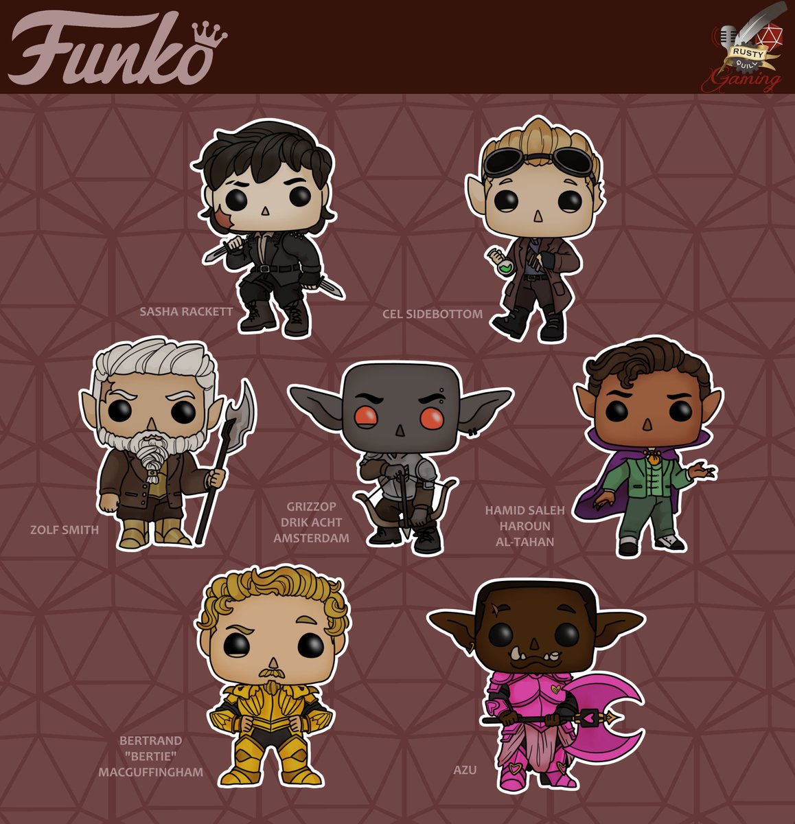 graysonesque's tweet photo. #RQGaming but make them cute collectables!! :D https://t.co/B67qirxFvT