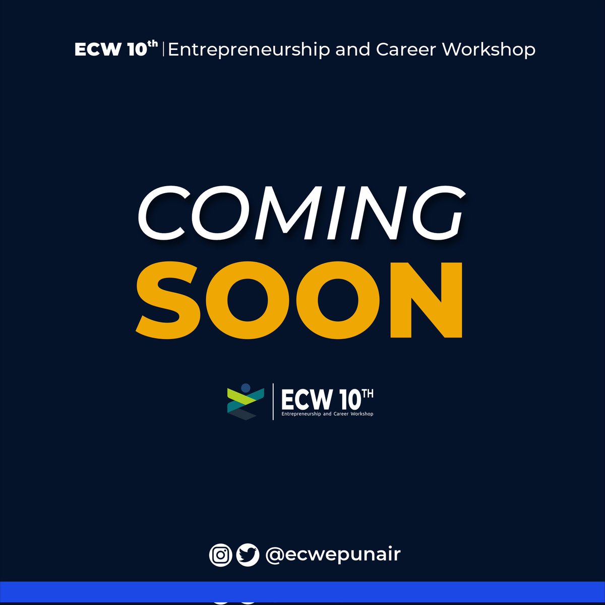 ecwepunair's tweet photo. ✨Coming Soon ECW 10th✨
_
Hi peeps! ECW is back!🤩

Anyway, how are you guys doing?
No need to worry because something big and exciting is coming soon! 🎉🎉

Stay in touch so you won’t miss out🤗
_
#EPSOLID
#EkonomiPembangunan
#TheBestEconomics
#ECW10th https://t.co/LPUAd4tkNY