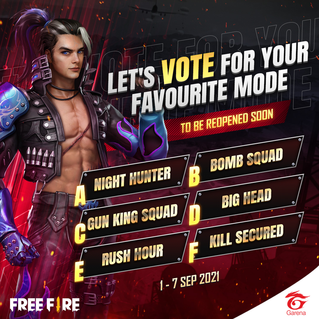 Have you voted for Free Fire for the - Garena Free Fire