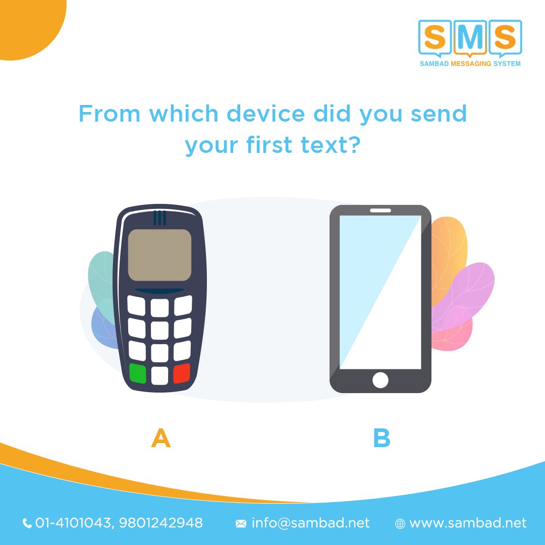 sambad_sms's tweet image. From which device did you send your first text?

#90skid #GenZ #firsttext #bulksms