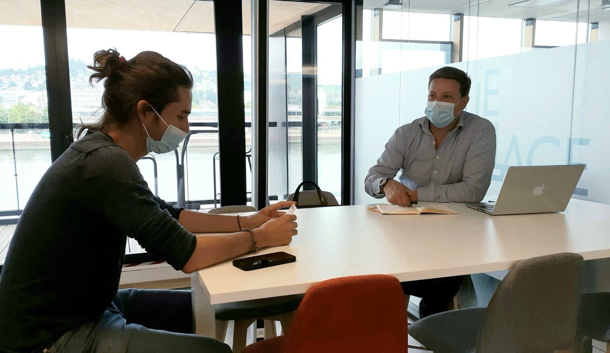 VillageCA_Rouen's tweet photo. 😃C'est la rentrée au @VillageCA_Rouen 😃
Reprise ce matin avec la permanence #RH de l'@ApecNormandie !

🗓️Toute l'année, les #startup et #partenaires du Village profitent de l'accompagnement et des conseils de notre réseau d'experts : https://t.co/9pJqDkeAuv https://t.co/QLW52fRHT3