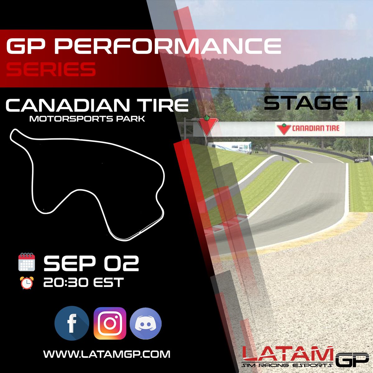GP PERFORMANCE SERIES 🏁
1ST STAGE
CANADIAN TIRE MOTORSPORTS
WATCH OUR BROADCAST ON OUR OFFICIAL CHANNEL
YOUTUBE - LATAM GP 🎥
FOLLOW US ON FACEBOOK / INSTA / YOUTUBE / TWITTER
#simracing #gt3 #GTE #gt4 #latamgp20 #iracingworld #iracingleague #iracingofficial #VirtualRacing #race
