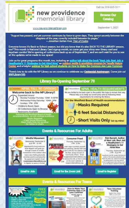 NewProvLibrary's tweet photo. Welcome back to the Library, NP! 
https://t.co/dcupF9l8Up https://t.co/wrIyQQ6GiJ