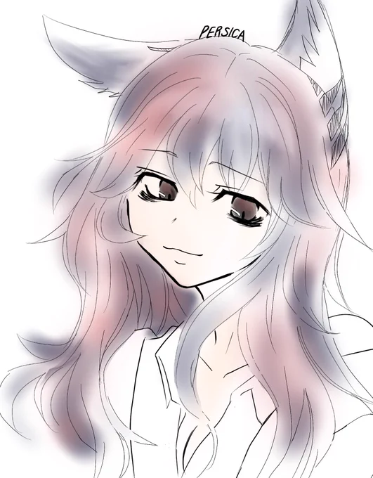 ペルシカさんを落書き。
 #ドルフロ 
