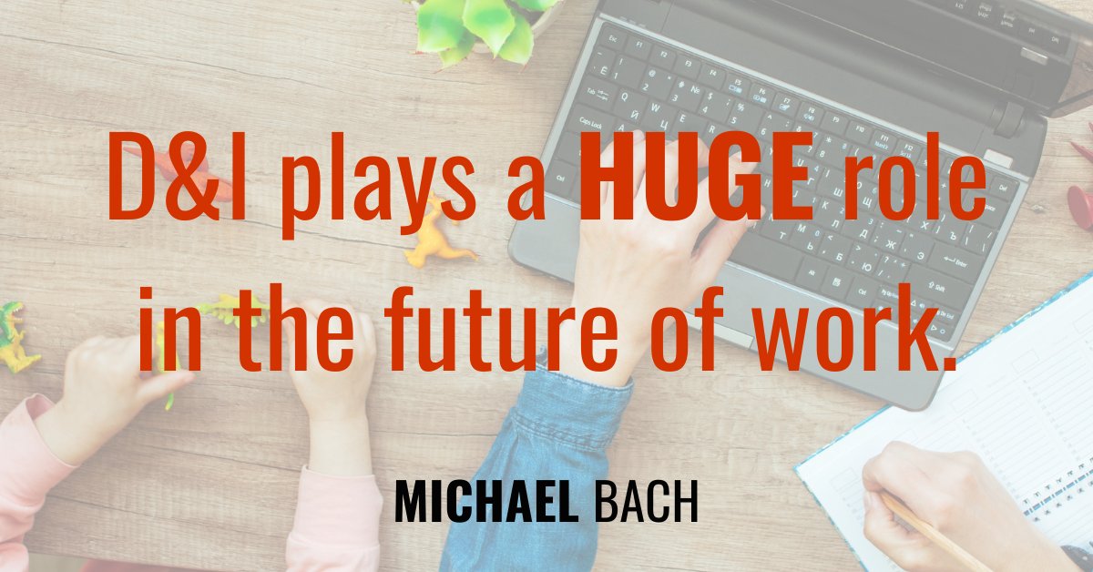 TheMichaelBach's tweet photo. How does D&I affect the work-from-home culture? D&I plays a HUGE role in the future of work. There are so many considerations. Have you noticed how work-from-home has affected your organization? #workfromhome #DEI #workplace #MichaelBach #BirdsofAllFeathers #Alphabet_SoupBook https://t.co/g7ZiGHQPgF