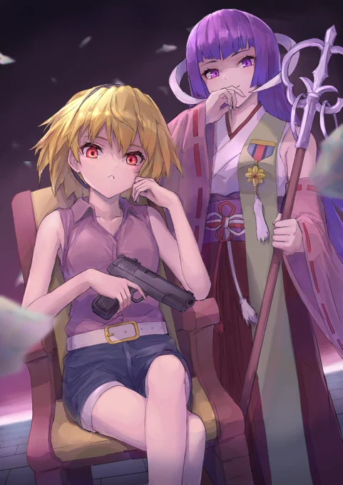 沙都子とエウア
#ひぐらしのなく頃に 