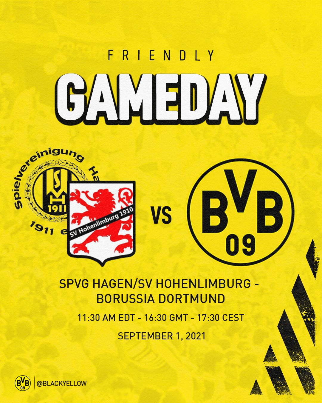 Quando SV x Borussia Dortmund?