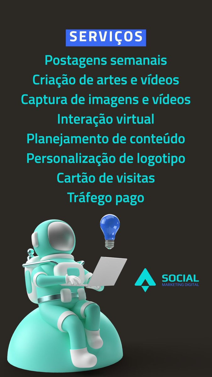SocialDigitalBR's tweet photo. Para quem ainda não conhece nosso trabalho dentro das redes sociais, confere aí na imagem um pouco do que nós fazemos:

#job #marketing #marketingdigital #mkt #social https://t.co/xltZybQS74