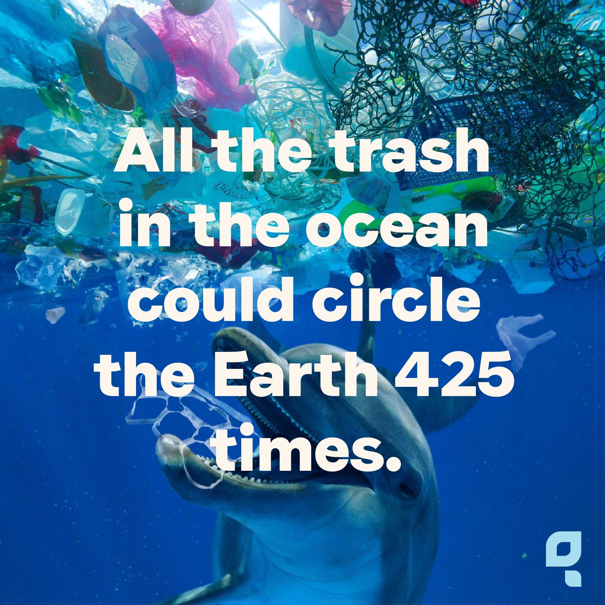 Just because you can’t see it, doesn’t mean it’s not a problem. (Stat from a 2014 paper called "Plastic Pollution in the World’s Oceans," by oceanographer Marcus Eriksen.)

#plasticpollution #trash