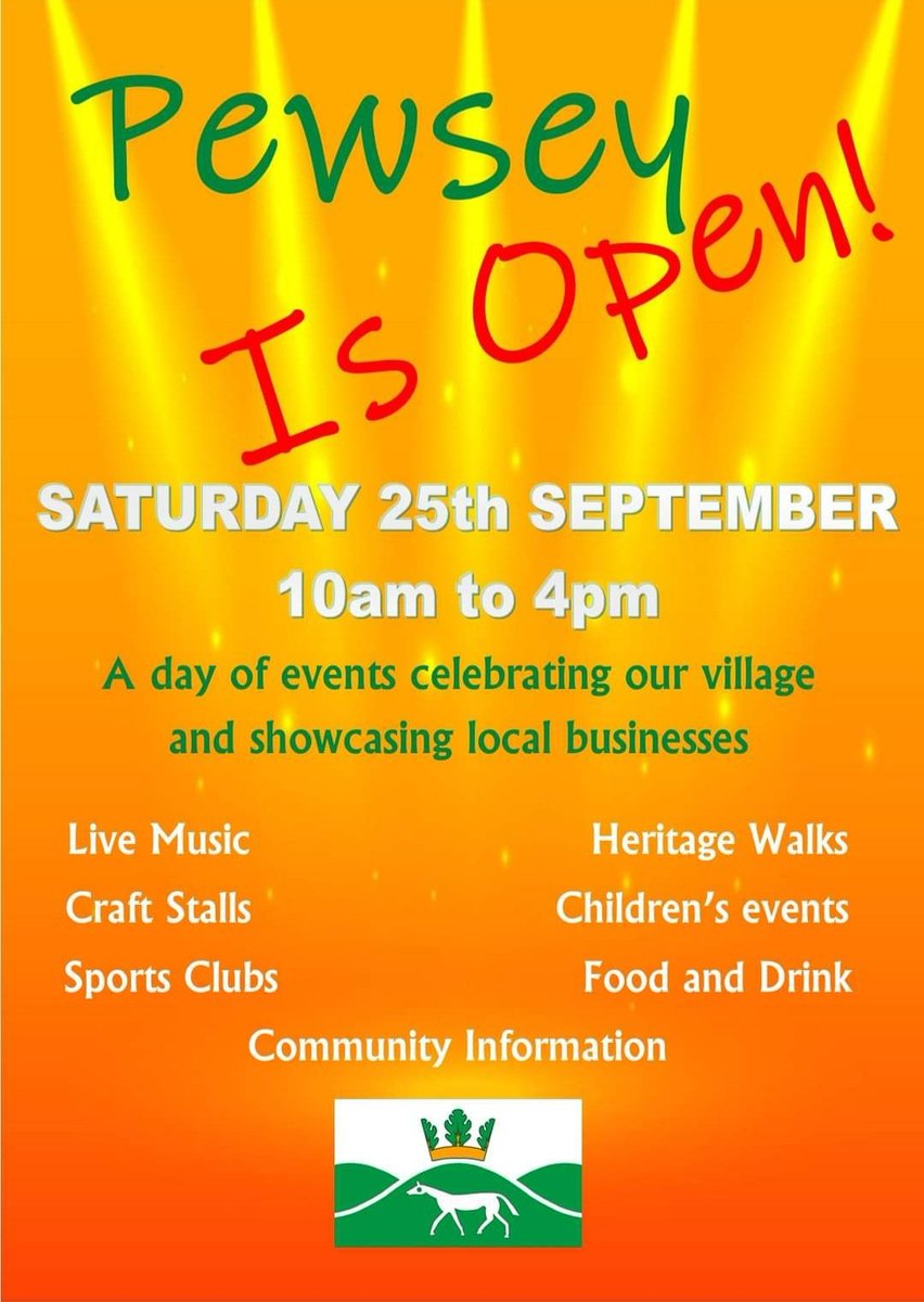 Come and have a fun filled day!
@RRogersCEM <a href="/visitpewseyvale/">Visit Pewsey Vale</a>
<a href="/PewseyCAP/">PCAP</a> #Pewsey #Wiltshire