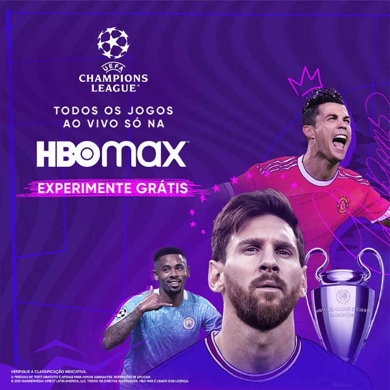 HBO Max Brasil on X: Assista todos os jogos da Champions League ao vivo,  só na HBO Max. ⚽️💜 / X