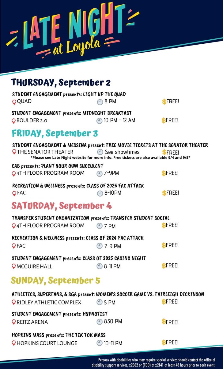 LUEngagement's tweet photo. Check out what’s going on this weekend‼️ https://t.co/CbmSlaAFgn