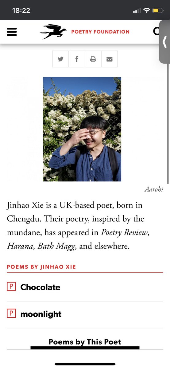 錦豪/Jinhao (@jinisnotfound) on Twitter photo to appear on <a href="/PoetryFound/">Poetry Foundation</a> is a journey, including many thanks to the UK editors from <a href="/haranapoetry/">harana poetry</a>, <a href="/BathMagg/">bath magg</a> and <a href="/PoetrySociety/">The Poetry Society</a> and many more places that saw the potential in me and who were willing to publish my poems about the everyday x 🥺✨ to appear on <a href="/PoetryFound/">Poetry Foundation</a> is a journey, including many thanks to the UK editors from <a href="/haranapoetry/">harana poetry</a>, <a href="/BathMagg/">bath magg</a> and <a href="/PoetrySociety/">The Poetry Society</a> and many more places that saw the potential in me and who were willing to publish my poems about the everyday x 🥺✨