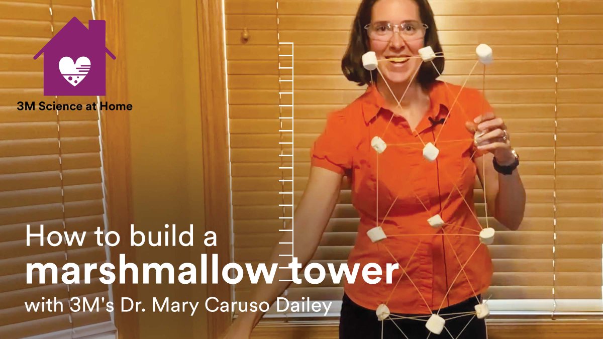 3M's tweet image. Why is a triangle stronger than a square? How do different shapes help tall buildings be tall? 🔺🟥 Learning is fun for the whole family with #ScienceAtHome. Explore the experiment: s.3m.com/wmd4ek