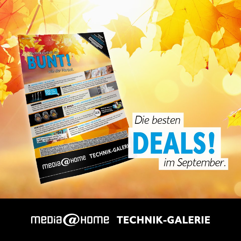 Auch im September haben wir für Sie wieder Angebote und Aktionen für echte Technik-Fans! Mehr erfahren Sie hier: bit.ly/2MGoWyU
#frankfurtammain #frankfurt #ffm #badsoden #neuisenburg #neff #miele #samsung #liebherr #bosch #hisense #lg #dyson #canton