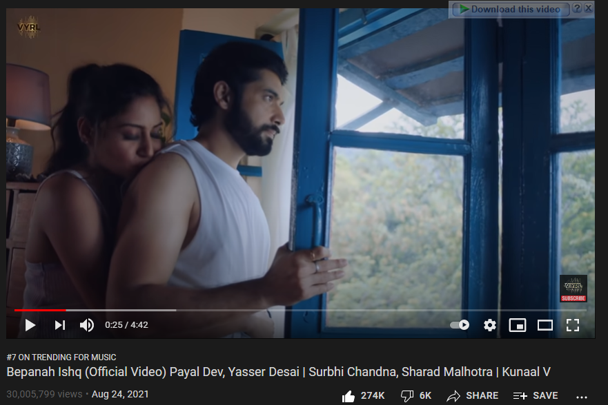 tejranparadise's tweet photo. It's 30M  ...FINALLY..WE DID IT GUYS🥳🥳🥳
Sarein obstacles to overcome karrke hamnein dikha diya💪💪..abb kaal se naya sprit se start karna hain,okk😘😘
RACE TO 35M🏃‍♀️🏃‍♀️

#BepanahIshq #SurbhiChandna #SharadMalhotra #SharBhi https://t.co/tBNh4uk0mP