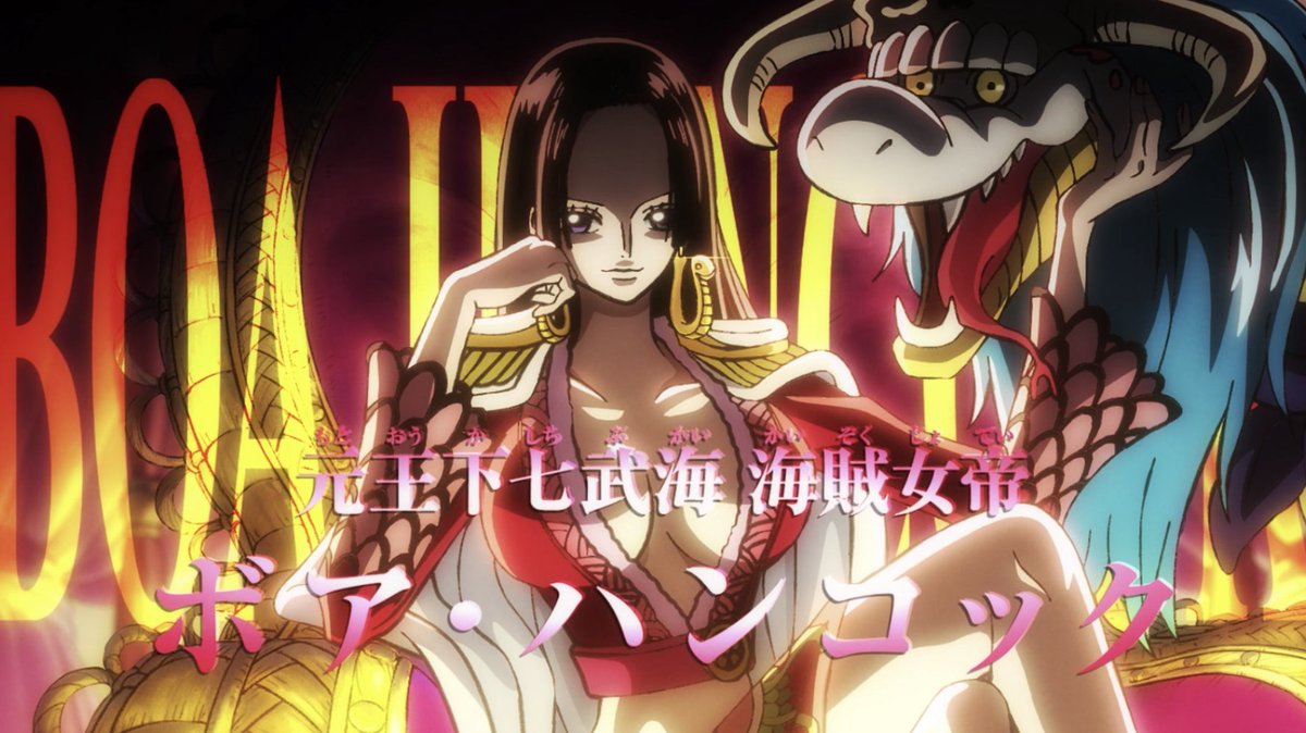 ToeiAnimation's tweet photo. Happy birthday to Pirate Empress, Boa Hancock! #OnePiece 🐍👸🎂🏴‍☠️ https://t.co/CKwxrSK41m