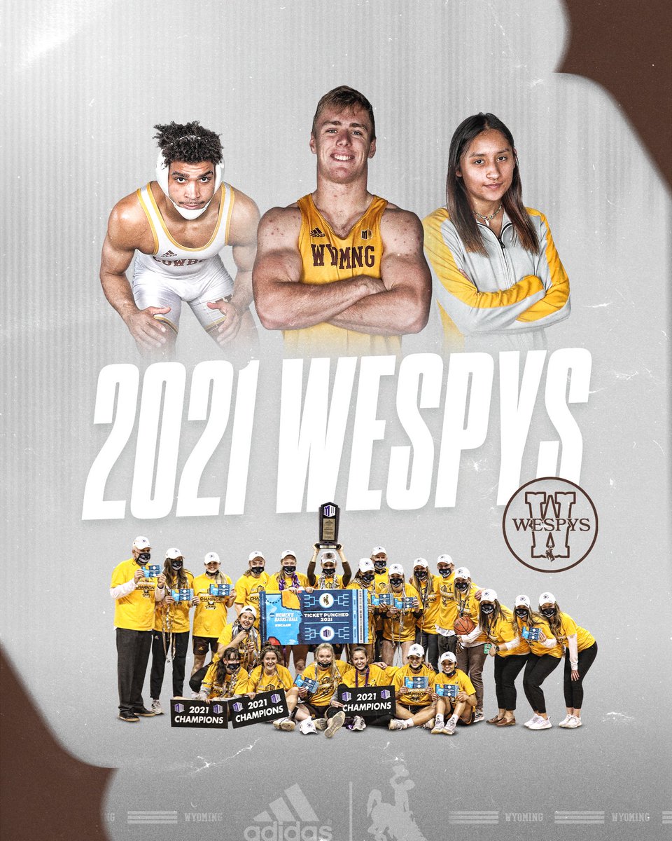 Before we dive into September at 7️⃣2️⃣2️⃣0️⃣ we want to take a moment to honor our All-Americans from the 2020-21 season! 🤠🇺🇸 

Stephen Buchanan • <a href="/WyoWrestle/">Wyoming Cowboy Wrestling</a> 
Melissa Mirafuentes • <a href="/wyo_swimdive/">Wyoming Swimming & Diving</a> 
Colton Paller • <a href="/wyo_track/">Wyoming Track and XC</a> 
The entire <a href="/wyo_wbb/">Wyoming Cowgirl Basketball</a> team 

#OneWyoming • #WESPYS