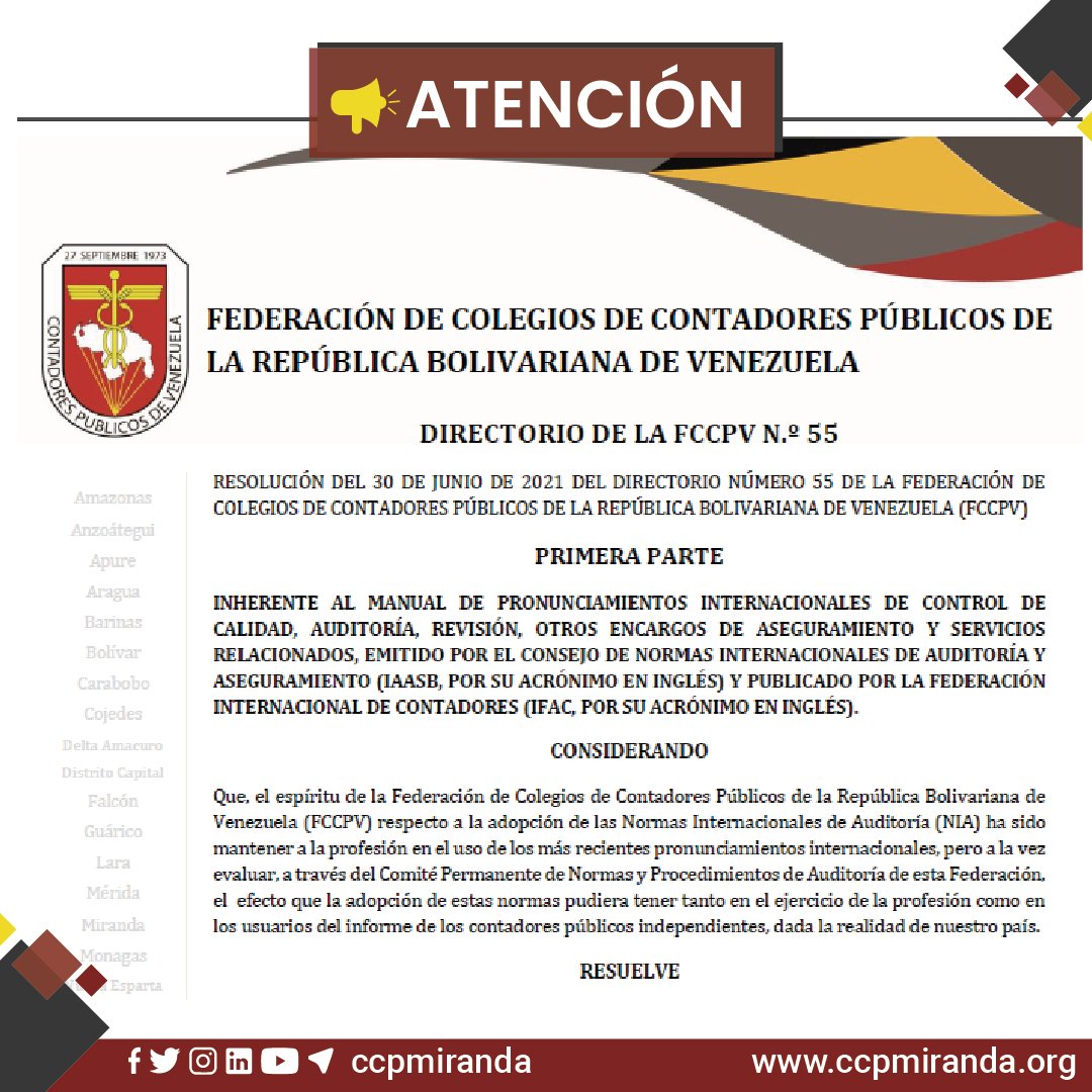ccpmiranda's tweet photo. ¡Atención!
Resolución No. 55 del Directorio
para descargarlo ve al siguiente link: https://t.co/TrwGzcVORV en biblioteca
#ccpmiranda #septiembre #resolucion #fccpv https://t.co/bGhqQ2AekF