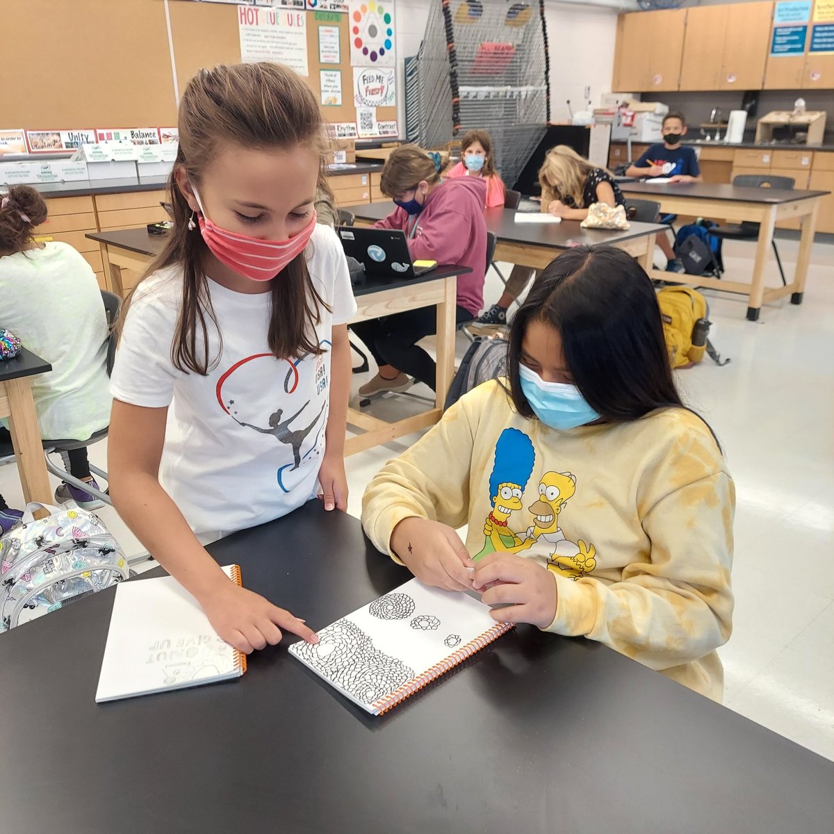 Today #ConradyJaguars participated in a variety of  Team Day Activities that supported #PBIS. We had our first Schoolwide Art Day where all students were given the opportunity to doodle positive thoughts and share them with a buddy.