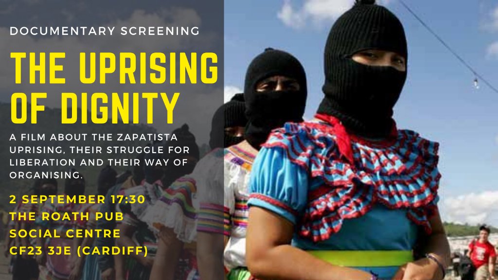 tomorrow night at 5.30pm! documentary screening of 'the uprising of dignity' 🎥

#lagirazapatistava
#giraporlavida
#JourneyForLife
@zapatistasolid1