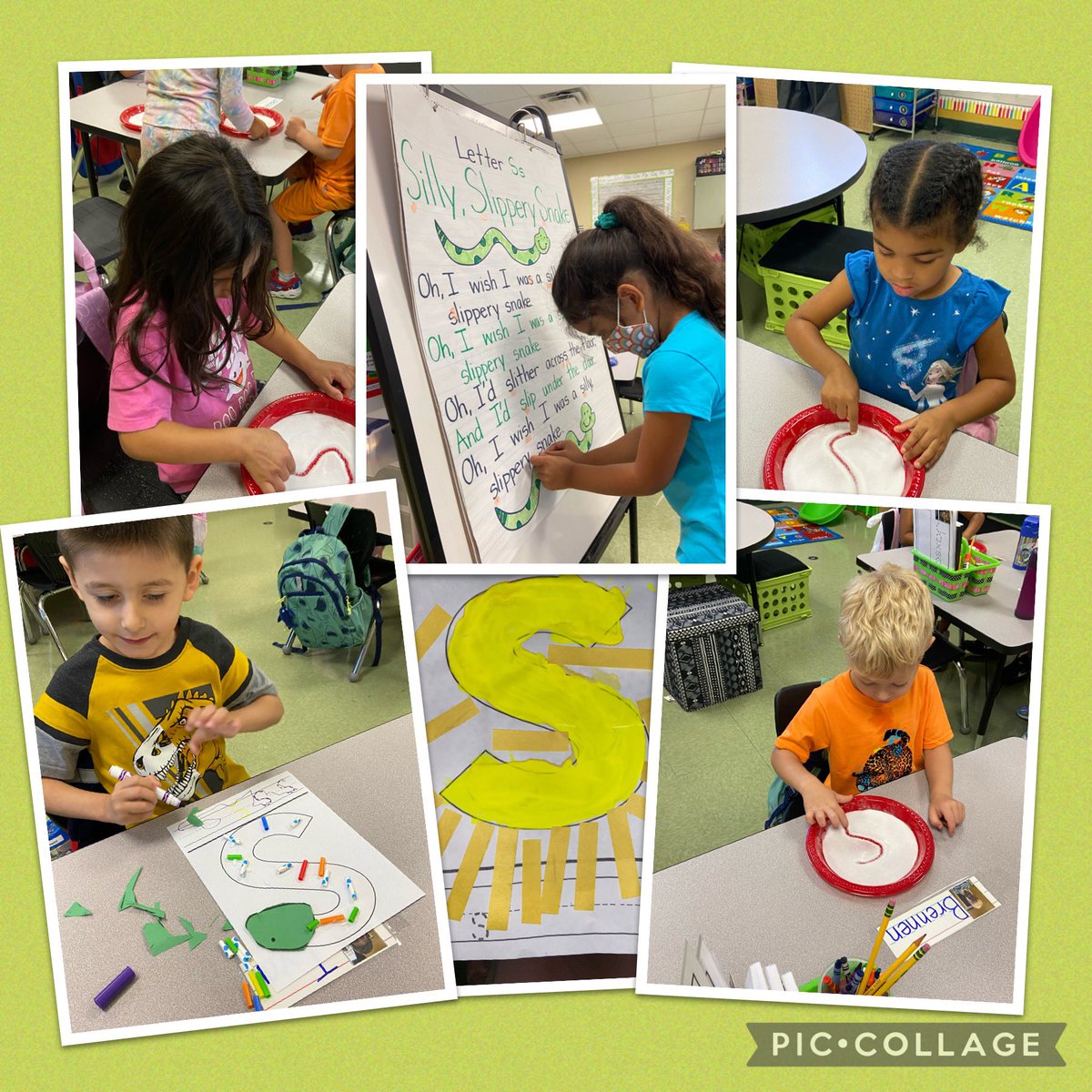 KellyOrloski's tweet photo. S is for snake, straws, sun and SALT!!! Letter s formation in salt. #STZESprek #multisensorylearning #sisforsalt @Lesliemdurst https://t.co/3JFfGg39Kj