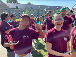 OrionScienceLLC's tweet photo. On Sunday, August 29th, the Orion Living Learning Community held their Welcome Back Extravaganza event! The event featured a Scavenger Hunt where students of all years worked in groups to find certain campus spots and complete funky tasks to win points for their floor! https://t.co/Lj6mr5Pmh9
