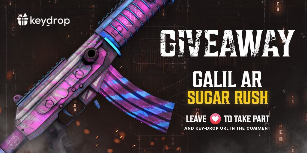 keydropcom's tweet photo. Giveaway on Galil AR | Sugar Rush 🎁

👊 Just leave ❤️ under the post!
🌟 Follow us!
🏆 Retweet!
 
⏰ Wait 24 hours!

#freeskins #csgoskinsgiveaway #csgoskinsfree #giveaway #airdrop #csgocases #csgocase #csgocommunity #csgoesport #skins #csgoskins #keydrop #keydropcom #csgo https://t.co/HiHzlbunhy