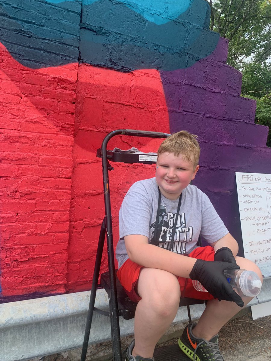 downtownlansing's tweet photo. Have you been downtown to see the progress of this beautiful mural?! This art project is one we are proud to partner on to beautify a corner of downtown thanks to the incredible talent of @Muralmatics and the kids at Building Child &amp; Family Initiatives! #BCFI #CollaborateLansing https://t.co/9asKALKur5