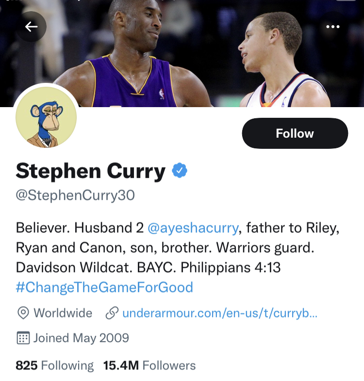 DraftKings's tweet photo. Dez Bryant and Steph Curry dove into NFTs by recently becoming part of the @BoredApeYC community. Which NFL/NBA team will be the first to hop on the train? https://t.co/1jKQdYmGCt