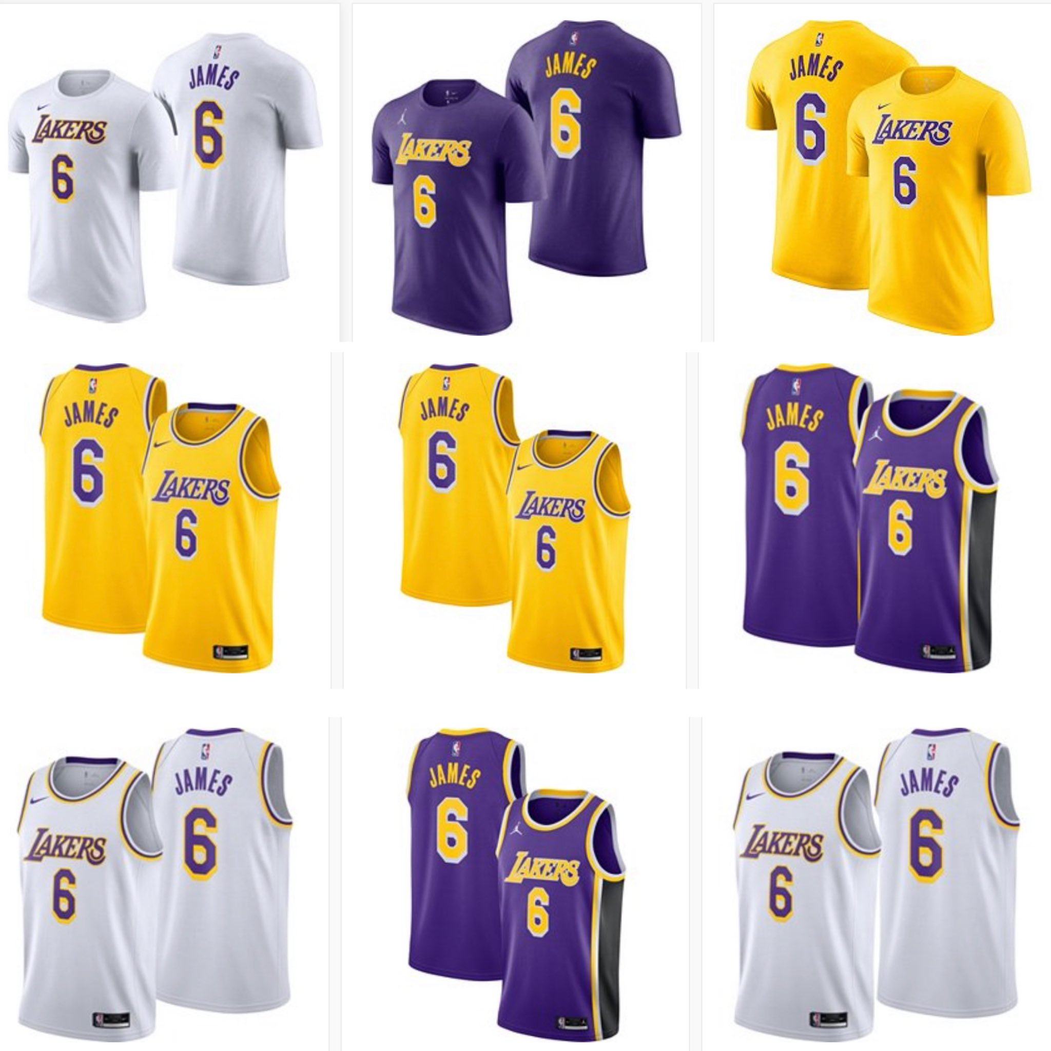 SNKR_TWITR on X: LeBron James Los Angeles Lakers #6 Jerseys + Tees DSG   Fanatics  Fansedge   Lakers  Lids   NBAstore