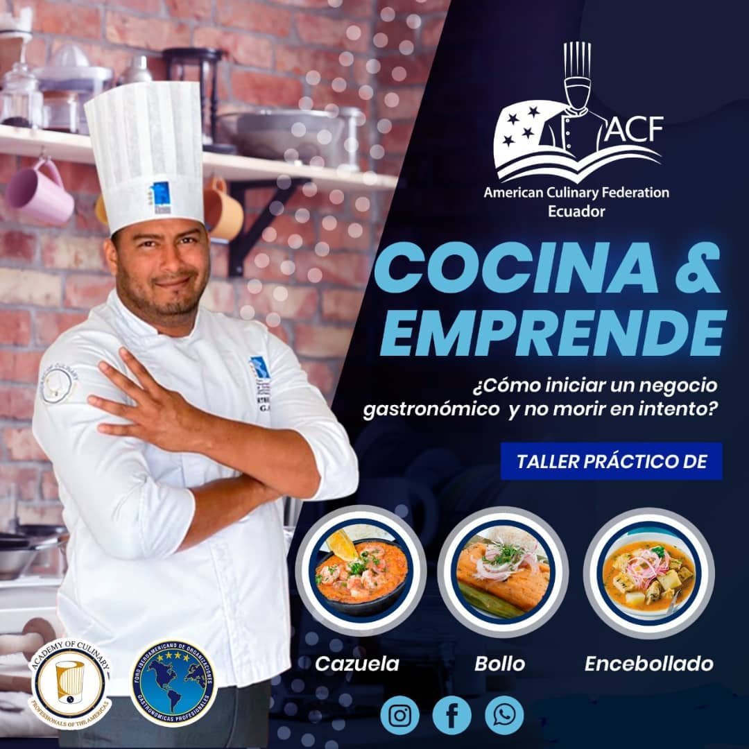 📆 Sábado 18 de septiembre 
🕰 10h00 a 13h00
📍 #Guayaquil 

Inversión: $45
Incluye: ingredientes, degustación, recetario y certificado. 

No te lo puedes perder, te esperamos! 

Reservas y admisiones: 
📲 0996080755 (Whatsapp).